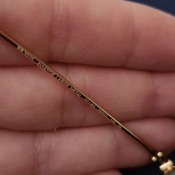 Rayban RB3025 aviator large metal L0205 58-14 135 3n Arista Gold/Green lens - Picture 11 of 11